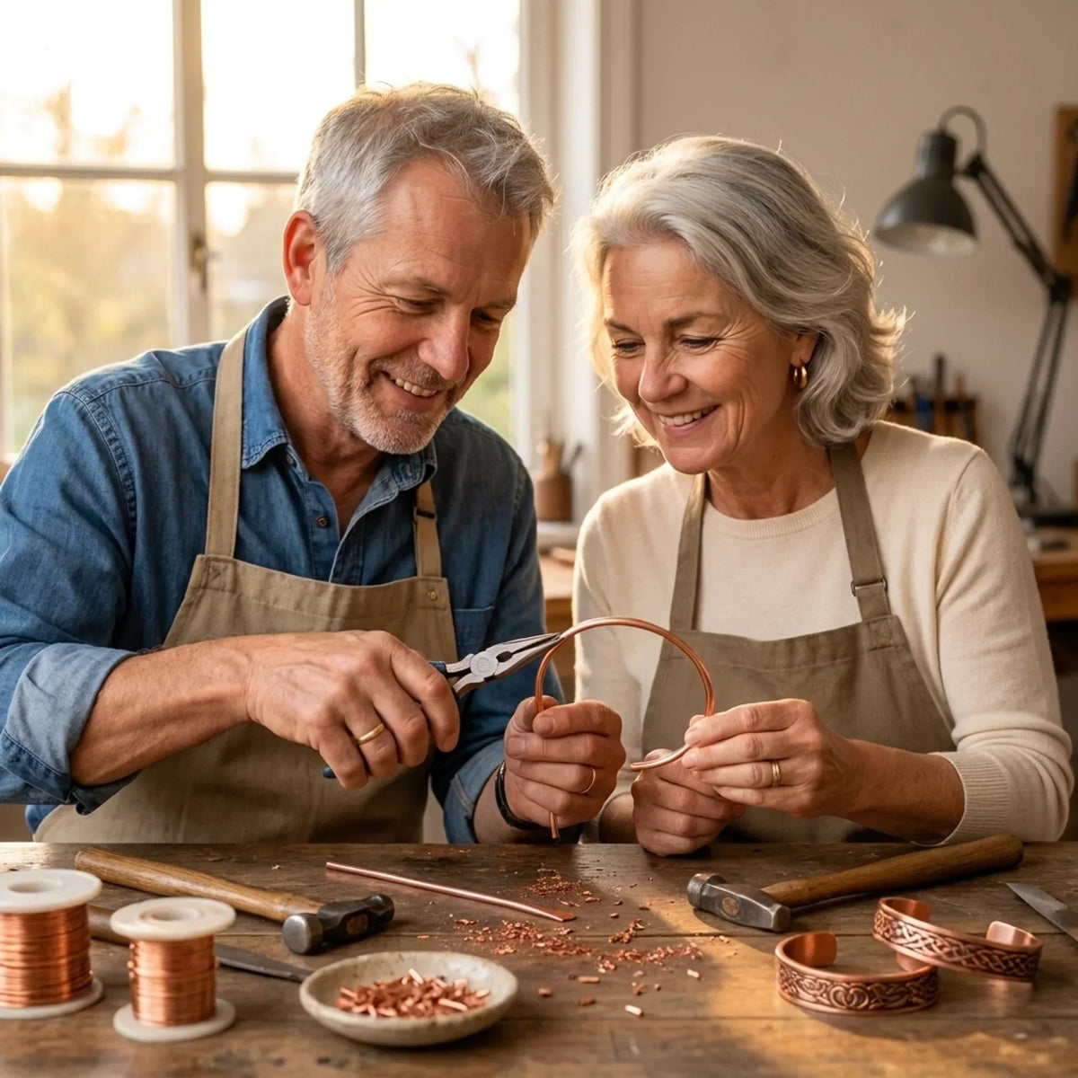 Bracelet en Cuivre Knoopwerk