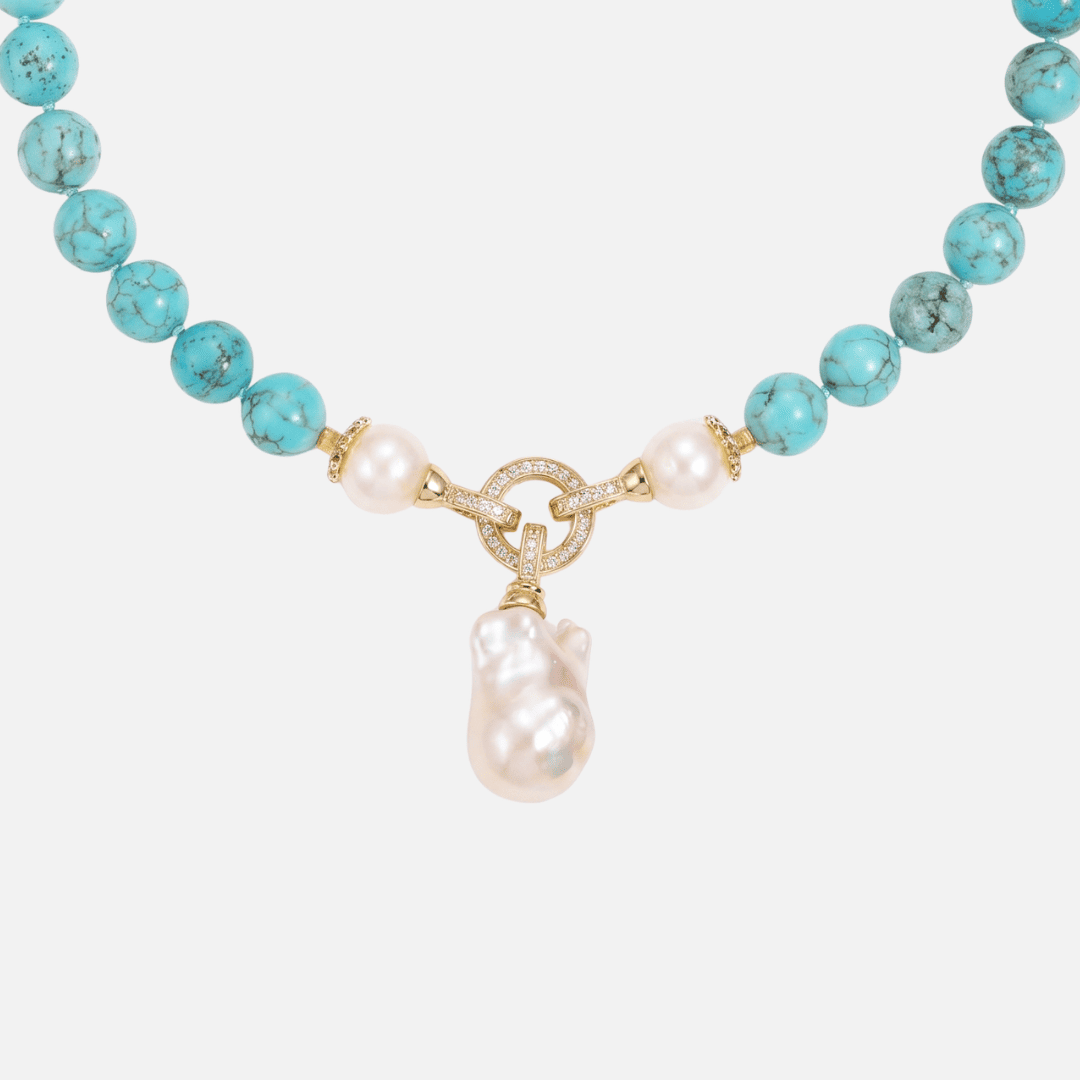 Collier en Perles Azur