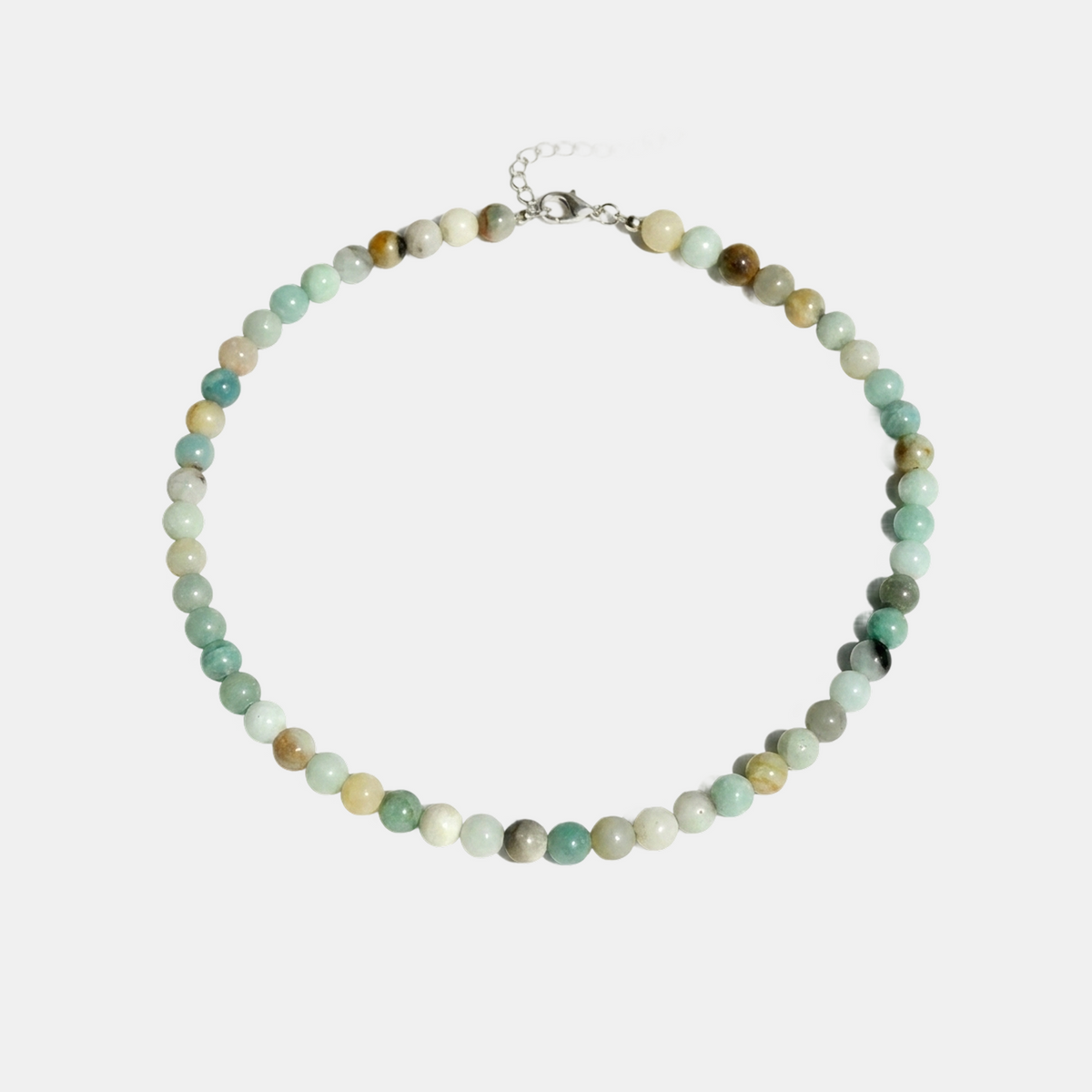 Collier en Perles de Pierre d'Amazonite