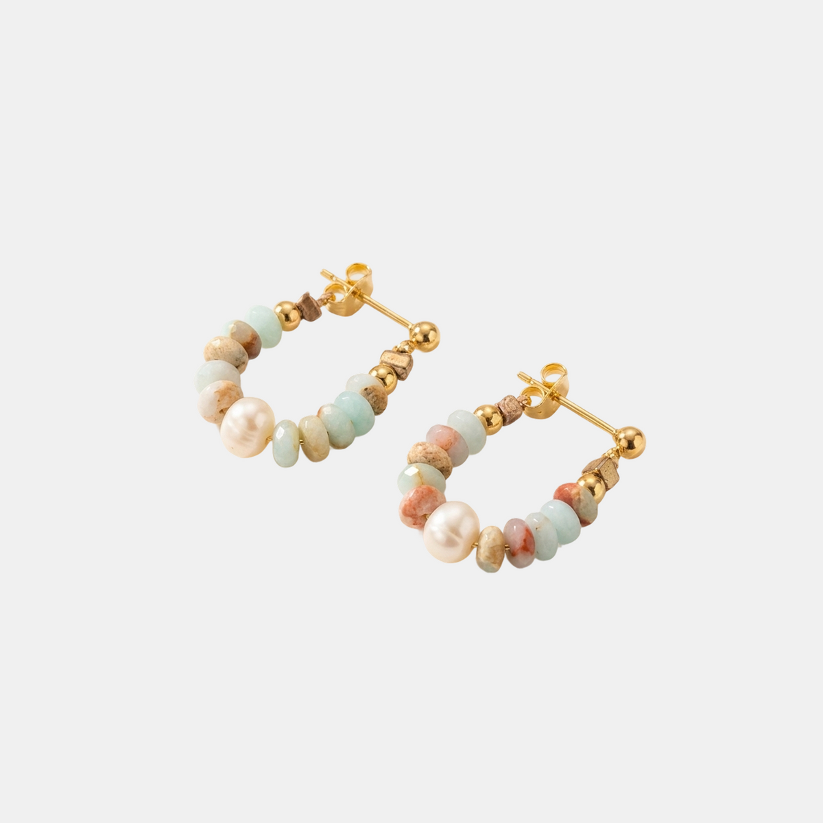 Boucles d'oreilles Zeebries en perles