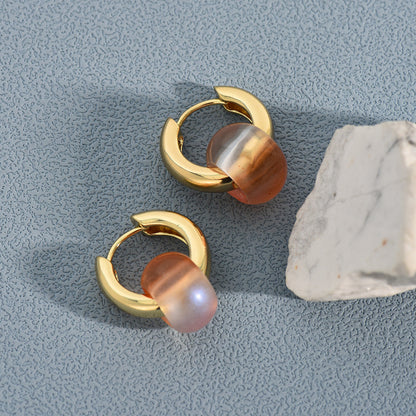 Boucles d'oreilles en cuivre Prisme