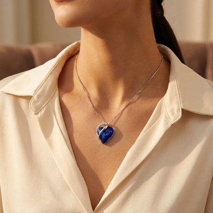 Collier Saphir en Argent