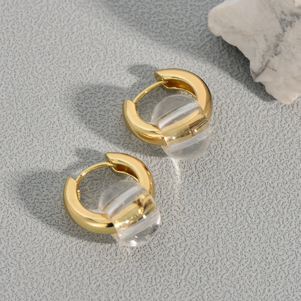 Boucles d'oreilles en cuivre Prisme