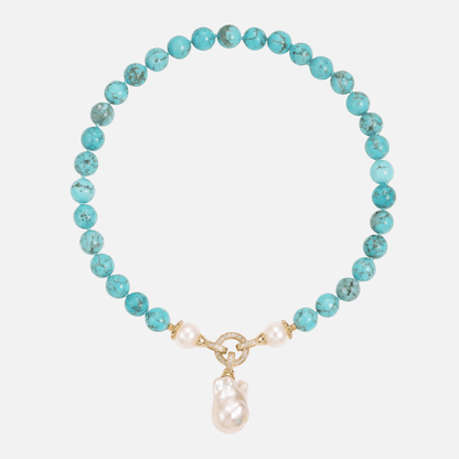 Collier en Perles Azur