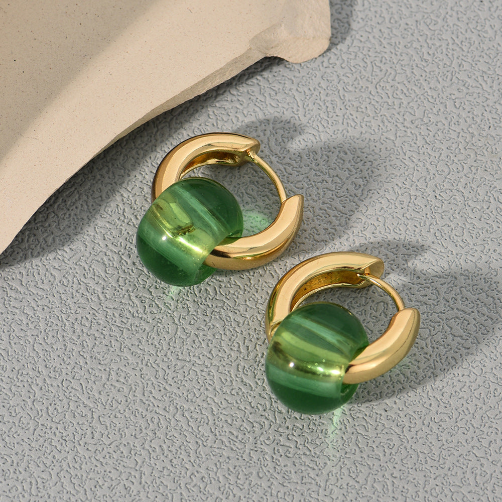 Boucles d'oreilles en cuivre Prisme