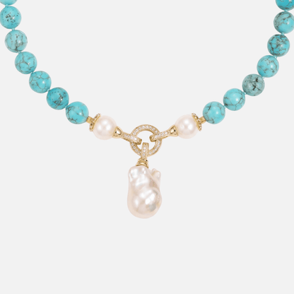 Collier en Perles Azur