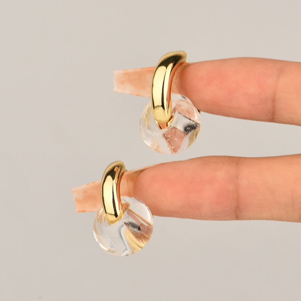Boucles d'oreilles en cuivre Prisme