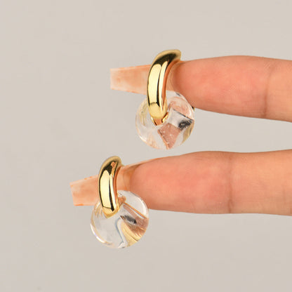 Boucles d'oreilles en cuivre Prisme