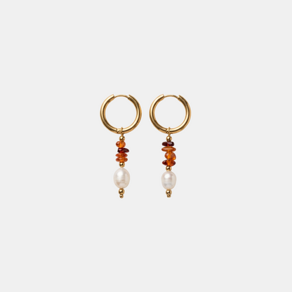 Boucles d'oreilles Amber Kraal Parels Hoops