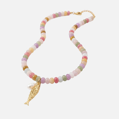 Collier de Poisson en Perles Bonbons
