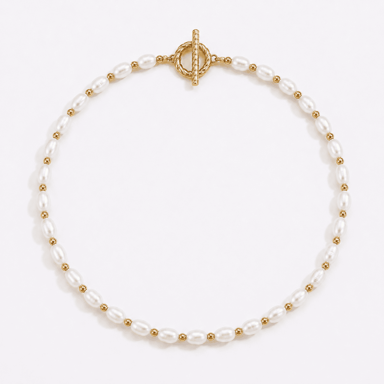 Collier en perles brillantes