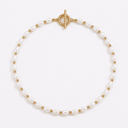Collier en perles brillantes