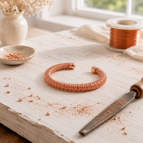 Bracelet en cuivre Bourrasque
