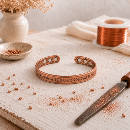 Bracelet en cuivre Orné