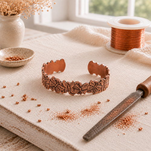 Bracelet en cuivre Ciel