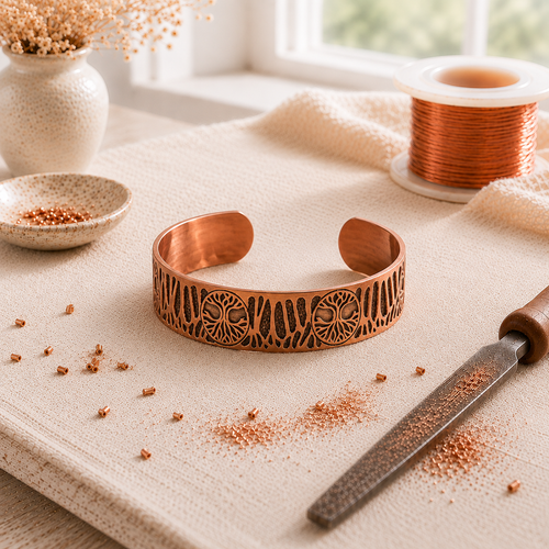 Bracelet en cuivre Vigne