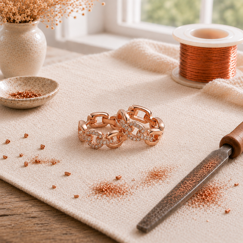 Boucles d'oreilles en cuivre Tor