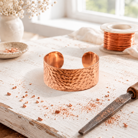 Bracelet en cuivre martel
