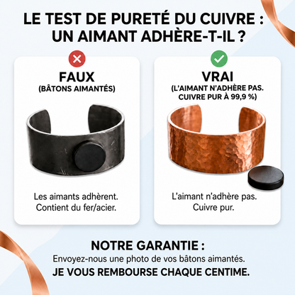 Bracelet en cuivre martel