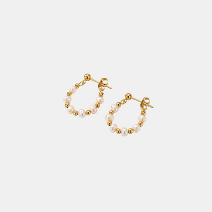 Boucles d'Oreilles Classiques en Perles