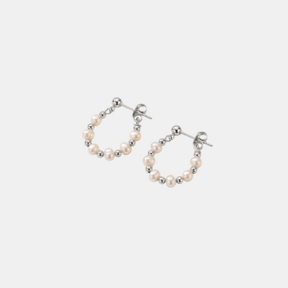 Boucles d'Oreilles Classiques en Perles