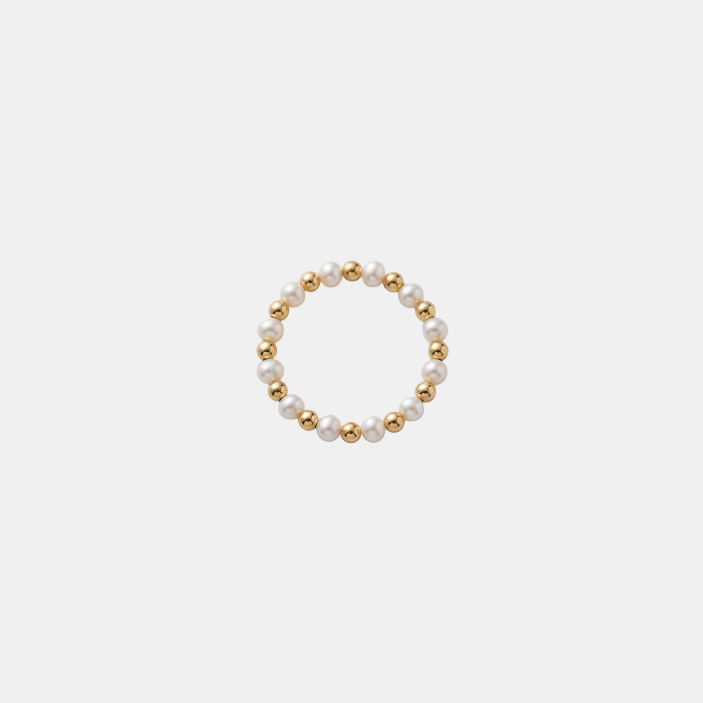 Bague en perles classique