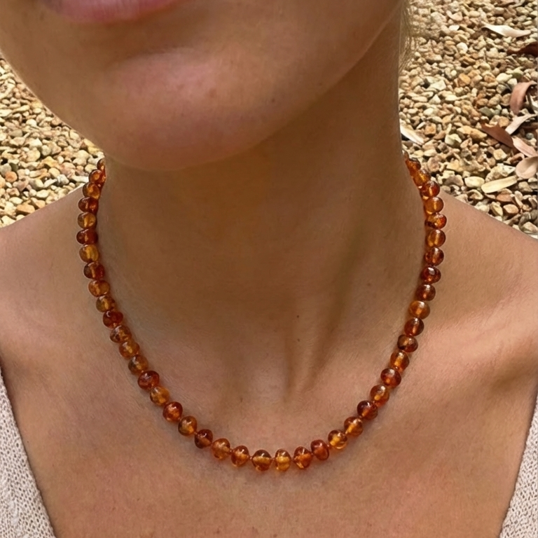 Collier à perles de honing