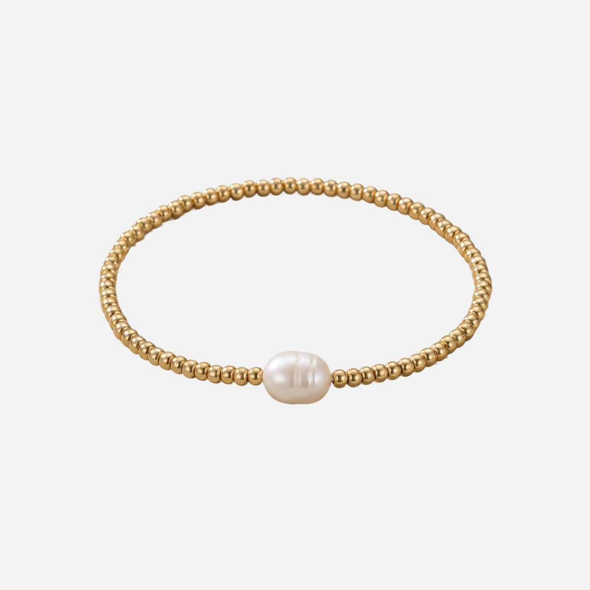 Bracelet en perles dorées