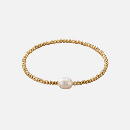 Bracelet en perles dorées