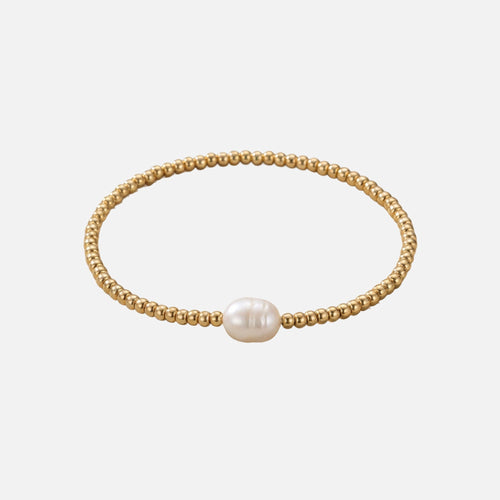 Bracelet en perles dorées