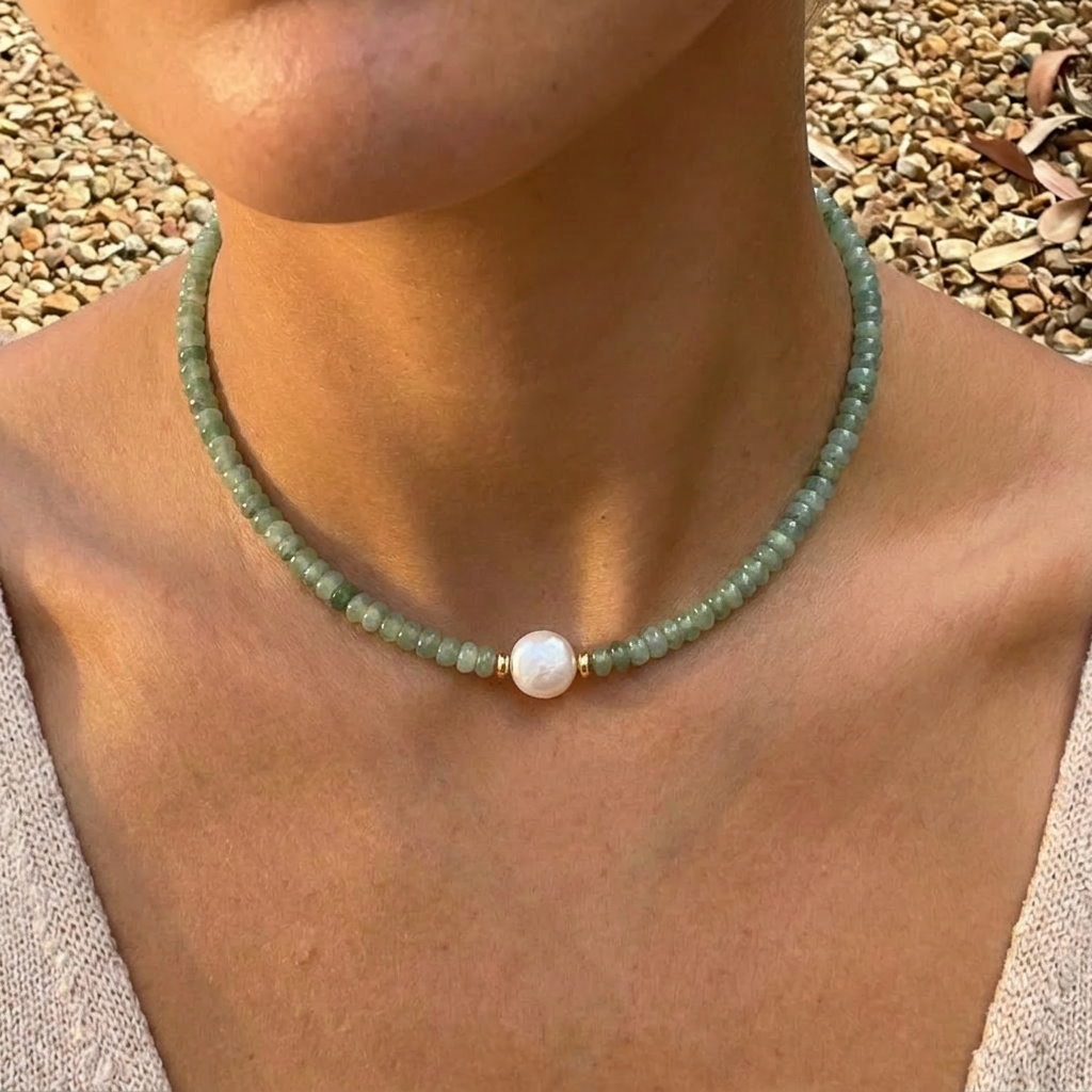 Collier en aventurine Eden