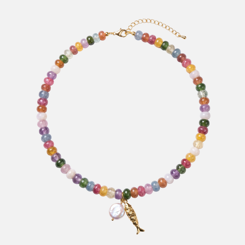 Collier de Poisson en Perles Bonbons