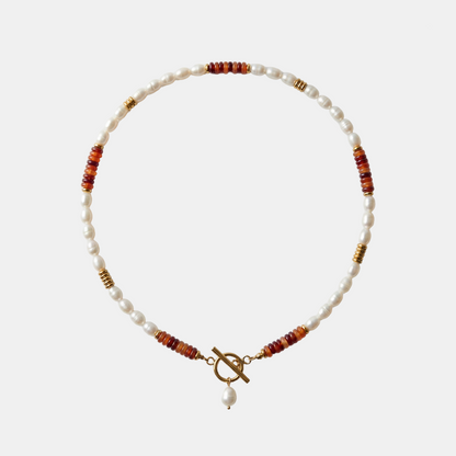 Collier en Carneool Perle Ember