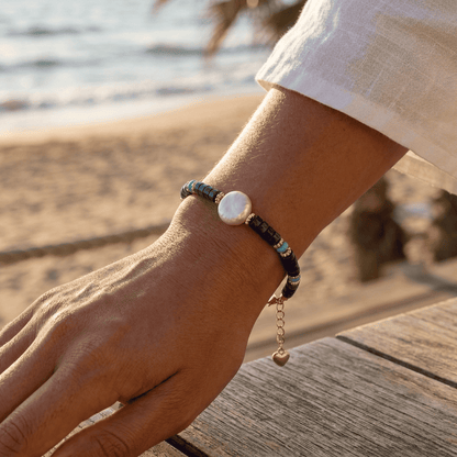 Bracelet Indigo Parelsnoer