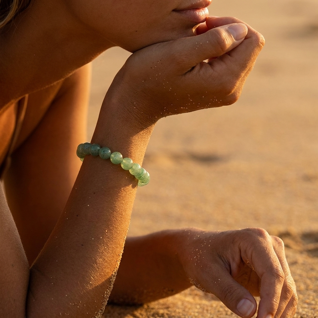 Bracelet en perles de pierre naturelle