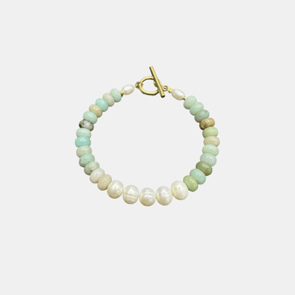 Bracelet en Perles Turquoise Parel Centrum