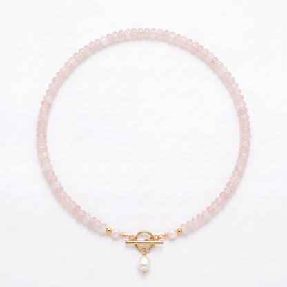Collier de Perles Roses