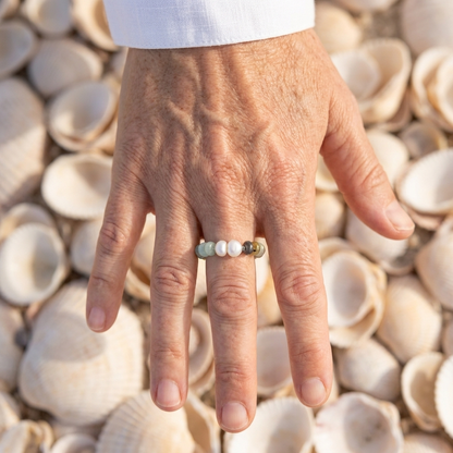 Bague en Perles de Turquoise