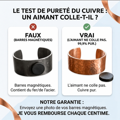 Bracelet en cuivre et cristaux Roselle