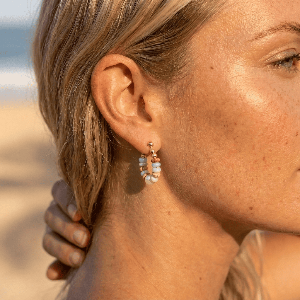 Boucles d'oreilles Zeebries en perles