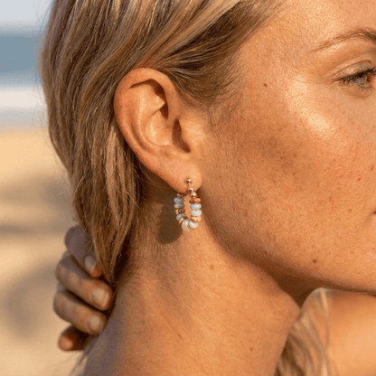 Boucles d'oreilles Zeebries en perles