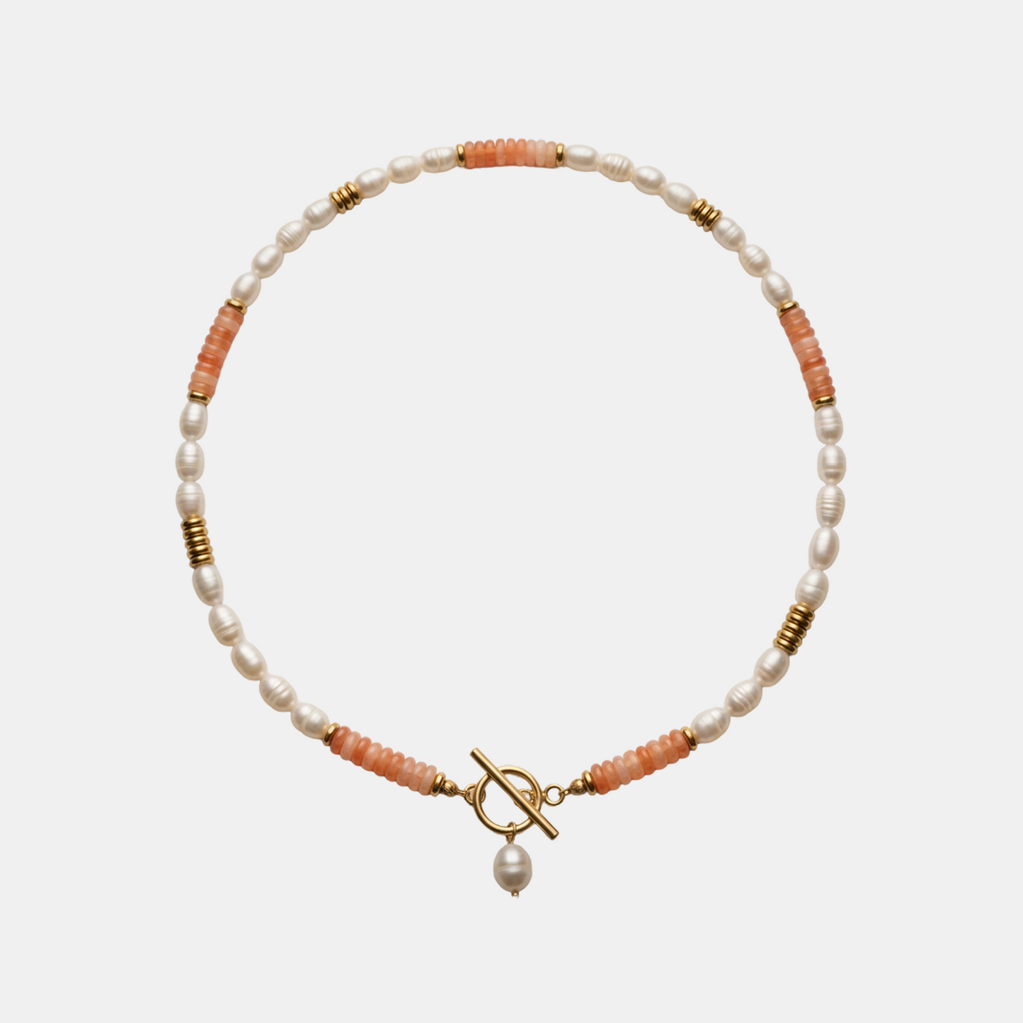 Collier de Perles de Cornaline au Lever du Soleil