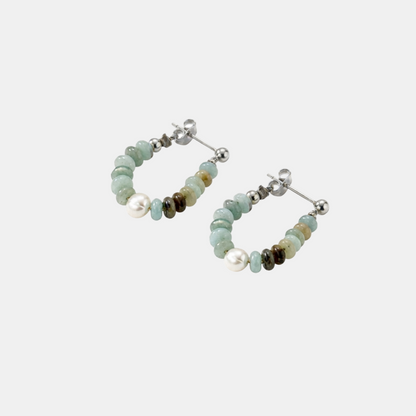Boucles d'Oreilles en Perles de Turquoise
