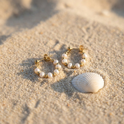 Boucles d'Oreilles Classiques en Perles
