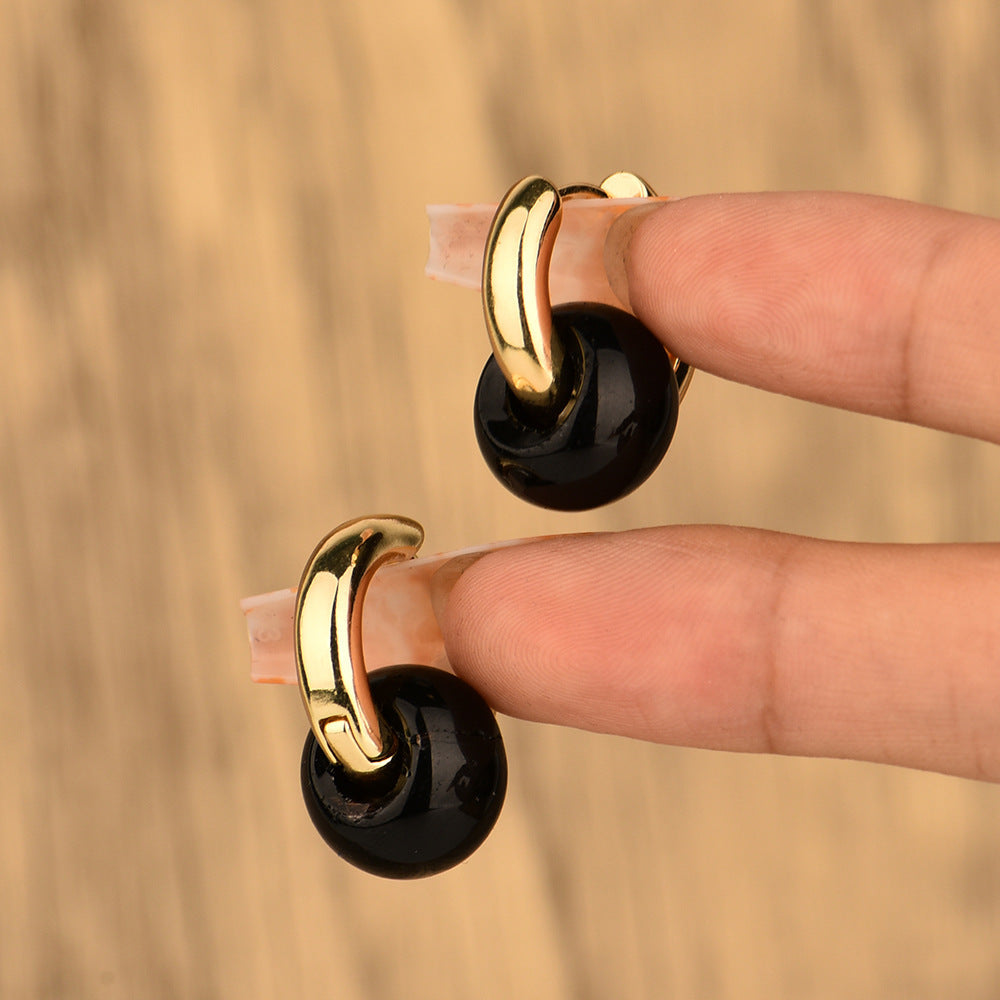 Boucles d'oreilles en cuivre Prisme