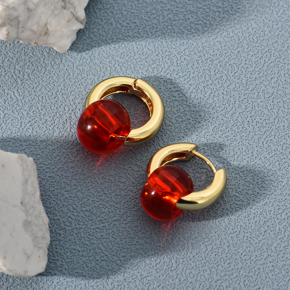 Boucles d'oreilles en cuivre Prisme