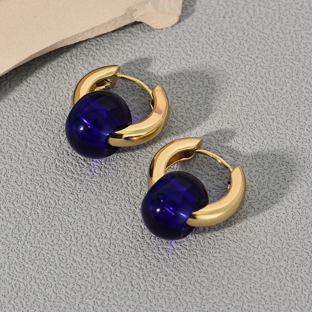 Boucles d'oreilles en cuivre Prisme