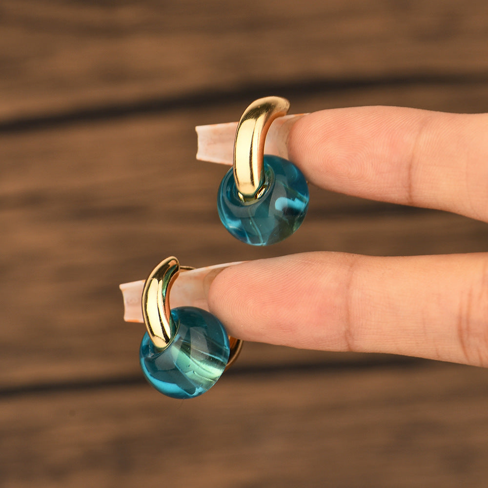 Boucles d'oreilles en cuivre Prisme