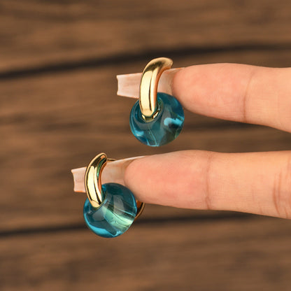 Boucles d'oreilles en cuivre Prisme