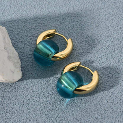 Boucles d'oreilles en cuivre Prisme